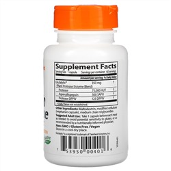 Doctor's Best, Gluten Rescue, ферменты для расщепления глютена с Glutalytic, 60 вегетарианских капсул