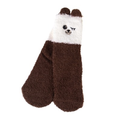 Носки женские флисовые р. 35-40 Лапки новогодний №9 / MNZ-16/9 /уп 12 /700654