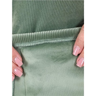 Куртка "Алиса" олива вельвет