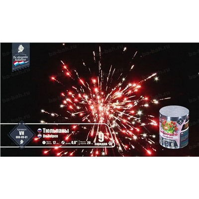 Фейерверк VH080-09-01 Тюльпаны / Tulpen (0,8" х 9)