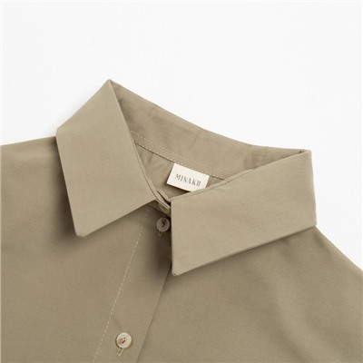 Рубашка женская MINAKU: Classic, зелёная, размер 52