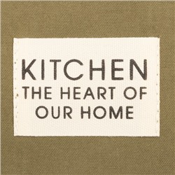 Набор салфеток «Этель» Kitchen, зелёный, 30×40 см - 2 шт., 100% хлопок, саржа 220 г/м²