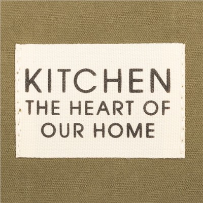 Набор салфеток «Этель» Kitchen, зелёный, 30×40 см - 2 шт., 100% хлопок, саржа 220 г/м²