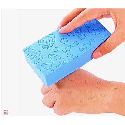 Мочалка для тела детская, "Пилинг Эффект", мочалка для душа, мочалка-губка