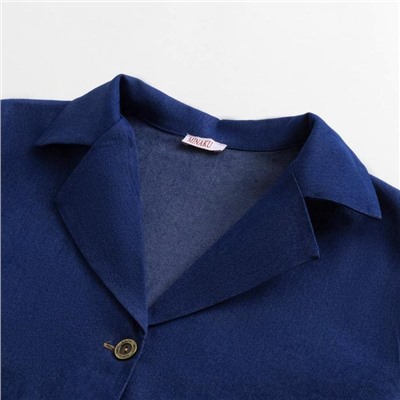 Костюм женский (жакет, шорты) MINAKU: Enjoy, синий, размер 50