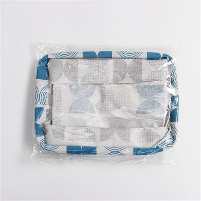 Корзинка для хранения с ручками Доляна «Песок», 23.5×17×12 см, цвет голубой