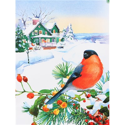 Пакет подарочный новогодний ламинированный «У Ёлочки », 26×32×12 см