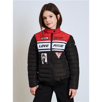 Куртка текстильная с полиуретановым покрытием для девочек