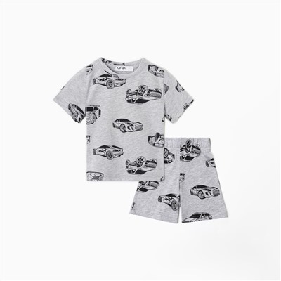 Пижама детская (футболка и шорты) KAFTAN Cars, размер 36 (134-140 см)