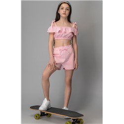 Летний костюм с шортами для девочки Happyfox