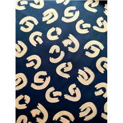 Юбка шелк 3203 (Черно - карамельный)