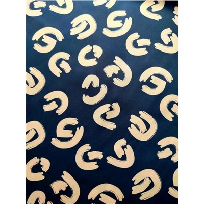 Юбка шелк 3203 (Черно - карамельный)