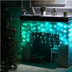 УЦЕНКА Гирлянда «Бахрома», 2×0.4 м, IP20, USB, приложение, серебристая нить, свечение RGB