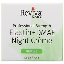 Reviva Labs, ночной крем с эластином и ДМАЭ, 42 г (1,5 унции)