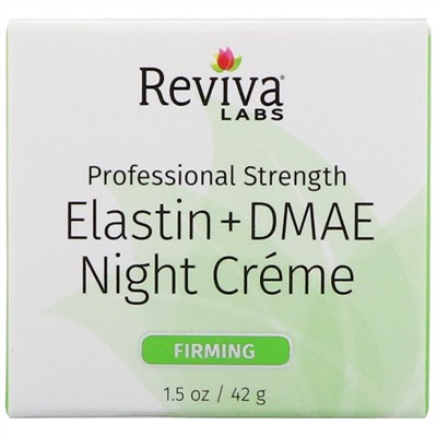 Reviva Labs, ночной крем с эластином и ДМАЭ, 42 г (1,5 унции)
