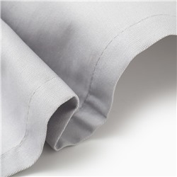 Скатерть «Этель» Home, 146×220 см, светло-серая, 100% хлопок, саржа 190 г/м²