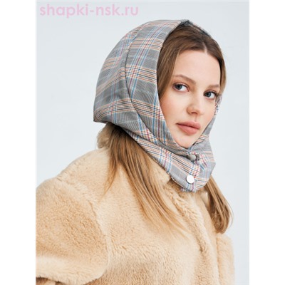 Тэрри плащевка клетка Капюшон женский