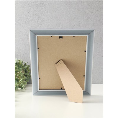 Фоторамка для фото 21×30 см Keep memories Luxe Elegance, с ножкой, пластик, серо-голубой, (пластиковый экран)