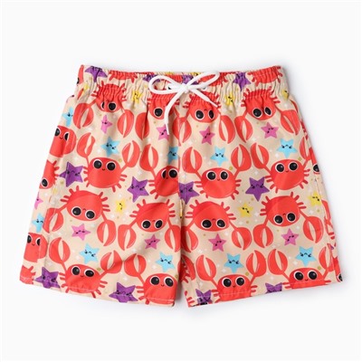 Купальные трусы детские MINAKU «Крабики», рост 110-116 см