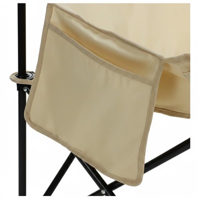 Кресло складное maclay, 65×58×66 см, до 120 кг, цвет бежевый