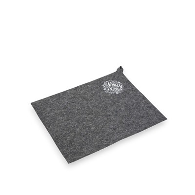 Коврик - сидушка для бани и сауны «С Новым Годом!», полиэфир 70%, шерсть 30%, «Добропаровъ»