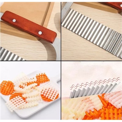 Нож рифлёный для резки овощей #23117803