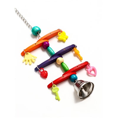 Игрушка для птиц «Перекладина», цвет МИКС