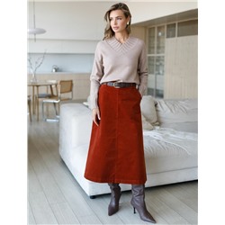 Юбка  из эластичного микро-вельвета