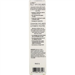 Wet n Wild, Подводка для глаз ProLine с фетровым кончиком, черная, 0,5 г (0,017 унции)