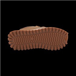 Кроссовки из натуральной кожи D034 коричневые