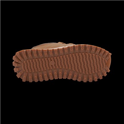 Кроссовки из натуральной кожи D034 коричневые