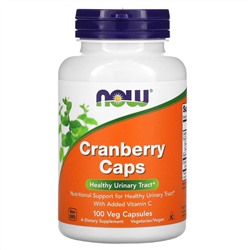 Now Foods, клюквенные капсулы, 100 растительных капсул
