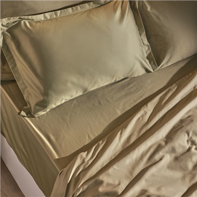 Пододеяльник 2-спальный SL Home «Олива», 180×220 см, оливковый, сатин