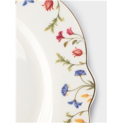 Тарелка WY Flowers song, d=26.5 см, фарфор, белая