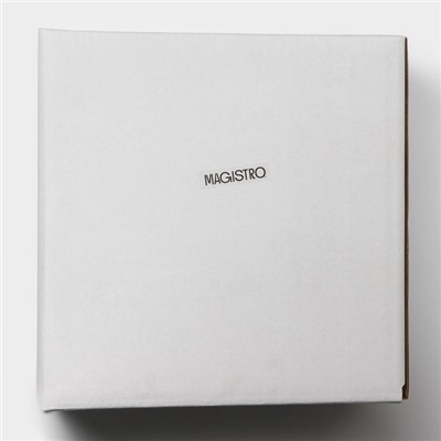 Тортовница Magistro Kingdom, 30.5×9.5 см, фарфор, белая