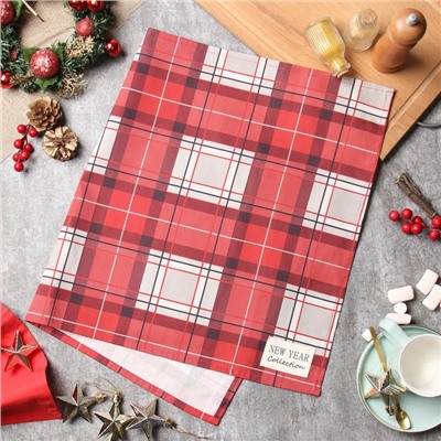 Полотенце новогоднее «Этель» «Уютное Рождество» 40×73 см, 100% хл, саржа 190 г/м²