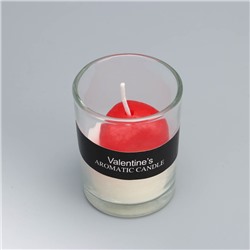 Ароматическая свеча в стакане Scented Candle, жасмин, 5×6.5 см