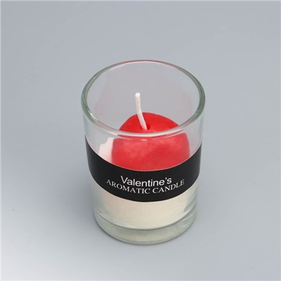 Ароматическая свеча в стакане Scented Candle, жасмин, 5×6.5 см