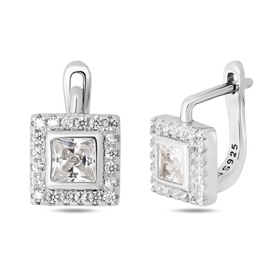 Серьги, куб.циркон., FYN-20060