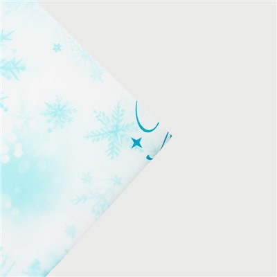 Бумага упаковочная тишью, новогодняя упаковка «Морозные снежинки», 50×66 см
