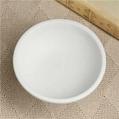 Декоративное кашпо - ваза для цветов «Кристофер», 13×13×8 см, керамическое, белое