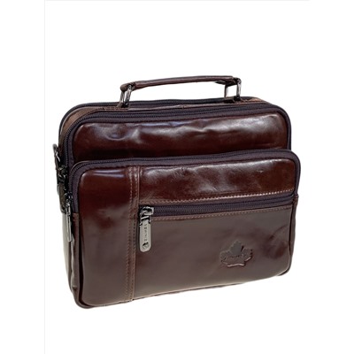 Сумка мужская из натуральной кожи, цвет коричневый