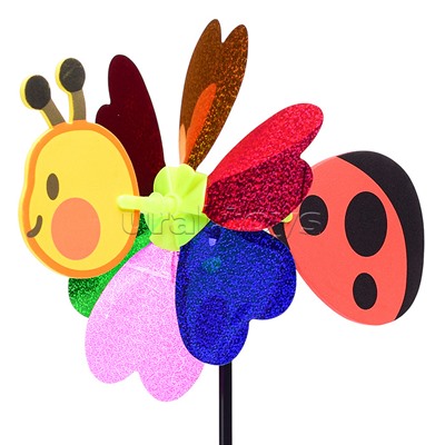 Ветерок "Божья коровка голографическая"