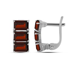 Серьги, гранат, Феникс