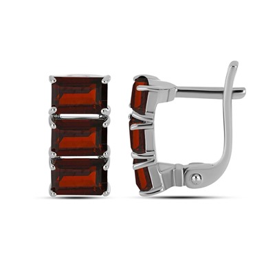 Серьги, гранат, Феникс