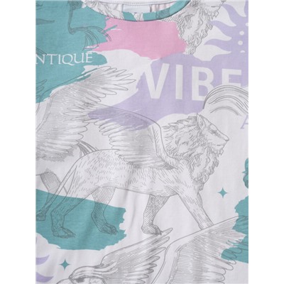 Фуфайка трикотажная для девочек (футболка)