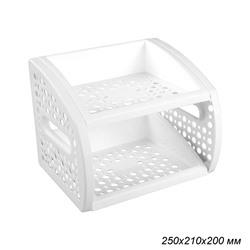 Этажерка настольная 2 секции / М6318 /уп 16/ белый