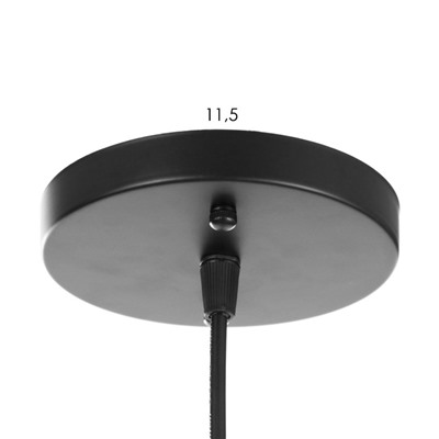 Подвес «Капель», 1×60 Вт Е27, черный