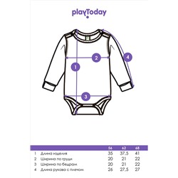 Боди, 2 шт. PLAYTODAY, 1185555
