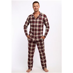 802 Пижама Оливер (Бордовый)